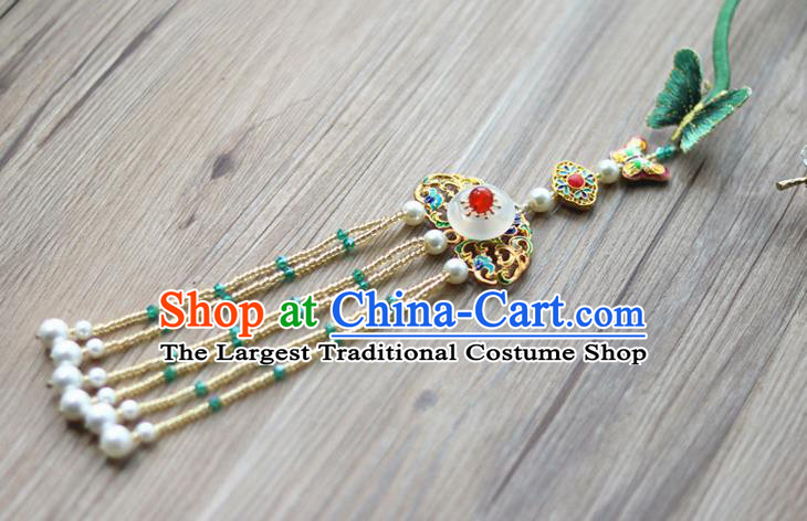 Chinese Traditional Hanfu Court Embroidered Necklet Accessories Ancient Ming Dynasty Princess Necklace for Women