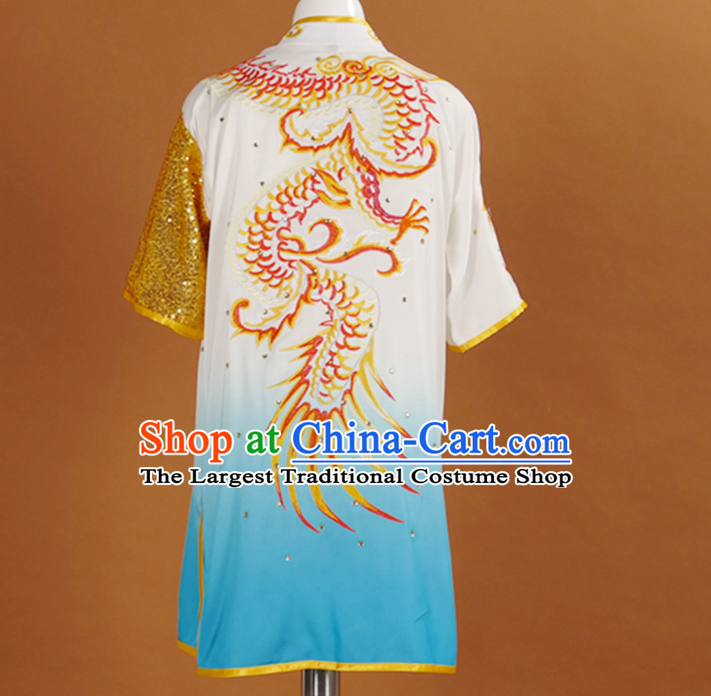 Traditional Kung Fu Tai Ji Clothing Suits Stage Performance Competition Full Set