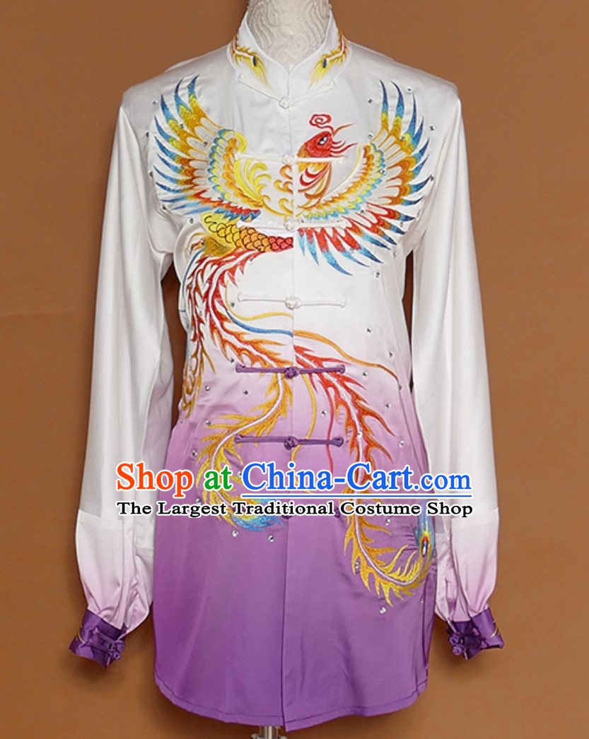 Traditional Kung Fu Tai Ji Clothing Suits Stage Performance Competition Full Set