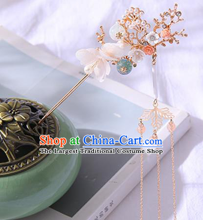 Chinese Ancient Tang Dynasty Princess Plum Pine Hairpins Traditional Hanfu Court Hair Accessories for Women