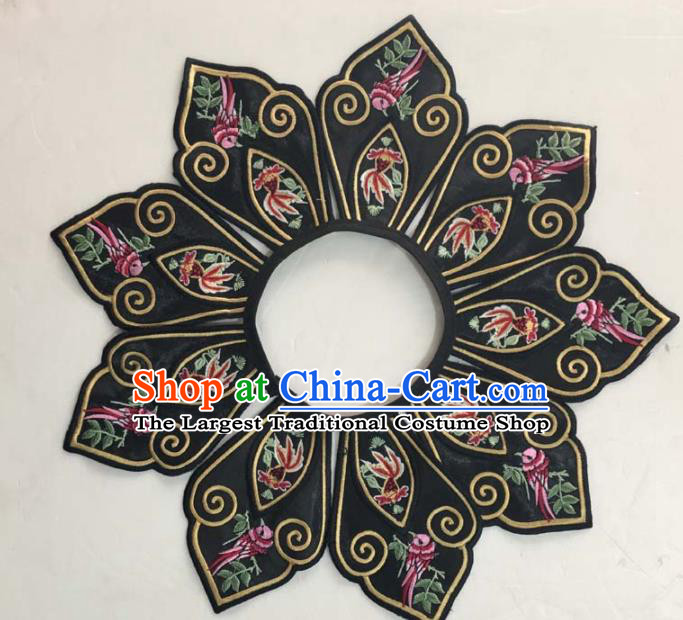 Chinese Traditional Embroidery Shoulder Accessories National Embroidered Goldfish Patch