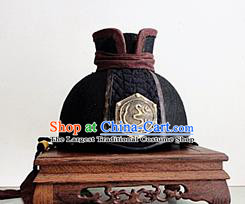 Chinese Traditional Handmade Ming Dynasty Blades Hat Ancient Drama Swordsman Headwear for Men