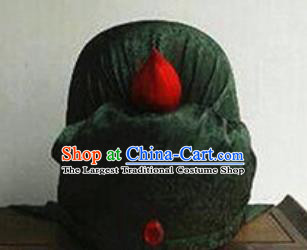 Chinese Traditional Handmade Three Kingdoms Period Civilian Black Hat Ancient Drama Swordsman Headwear for Men