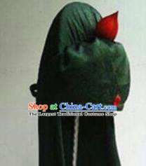 Chinese Traditional Handmade Three Kingdoms Period Civilian Black Hat Ancient Drama Swordsman Headwear for Men