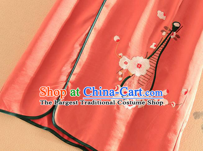 Chinese Traditional Tang Suit Embroidered Cheongsam National Costume Qipao Dress for Women