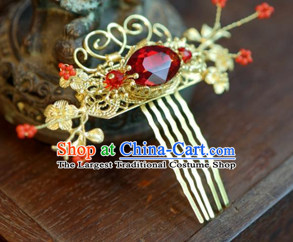 Traditional Chinese Handmade Court Hairpins Hair Accessories Ancient Queen Hanfu Hair Comb for Women