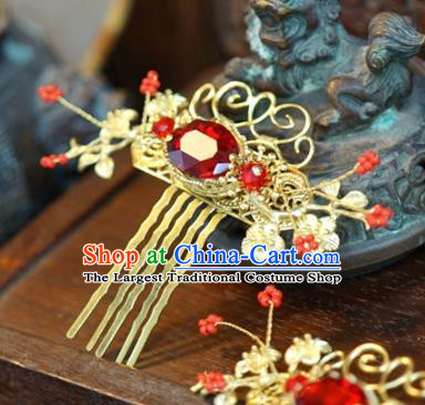 Traditional Chinese Handmade Court Hairpins Hair Accessories Ancient Queen Hanfu Hair Comb for Women