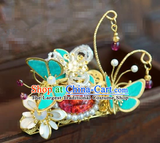 Traditional Chinese Wedding Luxury Hair Crown Hair Accessories Ancient Bride Tassel Hairpins Complete Set for Women