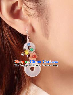Traditional Chinese Classical Plum Rings Earrings Handmade Court Ear Accessories for Women