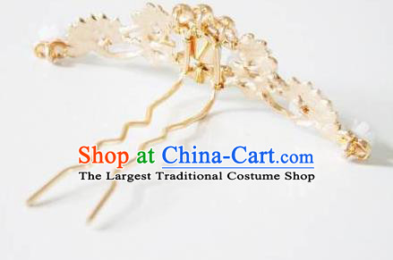 Traditional Chinese Hanfu Flowers Hair Clip Ancient Court Queen Hairpins Handmade Hair Accessories for Women