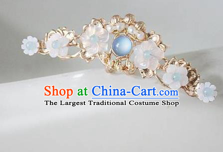 Traditional Chinese Hanfu Flowers Hair Clip Ancient Court Queen Hairpins Handmade Hair Accessories for Women