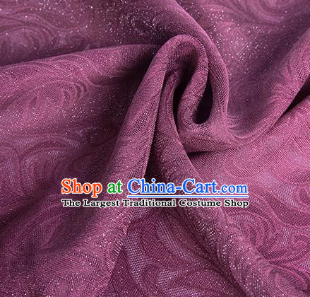 Traditional Chinese Classical Pattern Wine Red Silk Fabric Ancient Hanfu Dress Silk Cloth