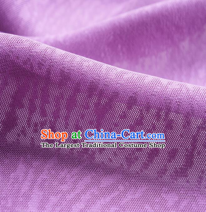 Traditional Chinese Classical Pattern Design Purple Silk Fabric Ancient Hanfu Dress Silk Cloth