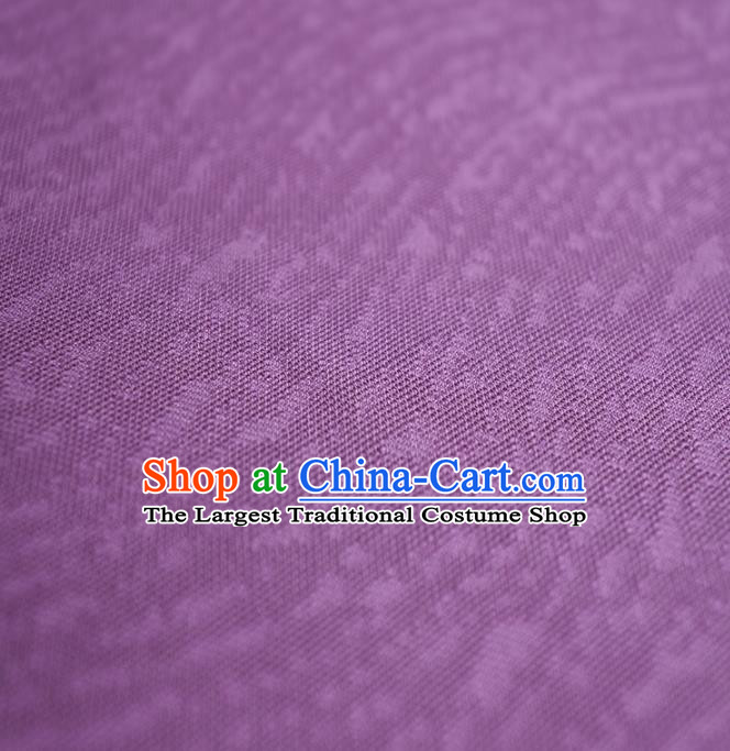 Traditional Chinese Classical Pattern Design Purple Silk Fabric Ancient Hanfu Dress Silk Cloth