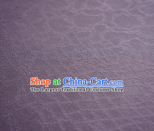 Traditional Chinese Classical Riverstones Pattern Design Deep Purple Silk Fabric Ancient Hanfu Dress Silk Cloth