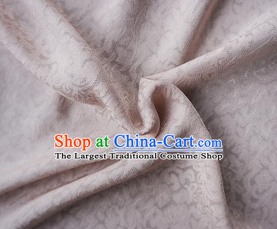 Traditional Chinese Classical Apricot Flowers Pattern Design Light Pink Silk Fabric Ancient Hanfu Dress Silk Cloth