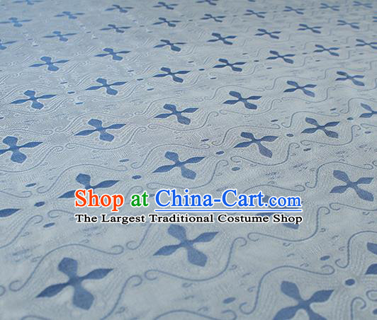 Traditional Chinese Classical Pattern Grey Silk Fabric Ancient Hanfu Dress Silk Cloth