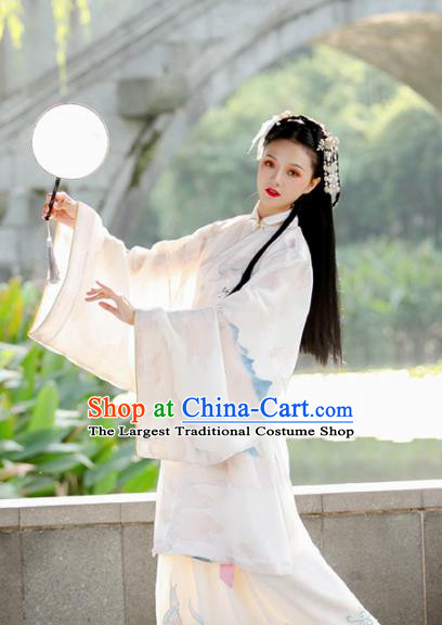 Traditional Chinese Ming Dynasty Nobility Lady Replica Costumes Ancient Royal Princess Hanfu Dress for Women