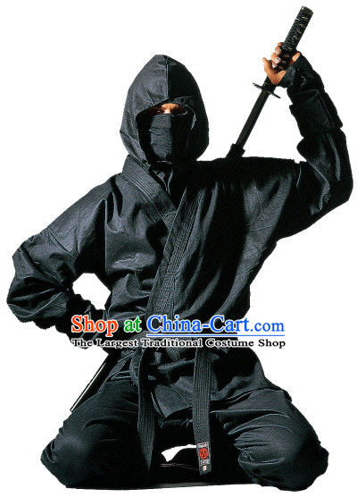 Ancient Asian Ninja Costume Costumes Complete Set for Men