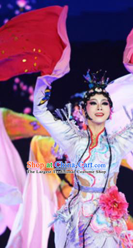 Traditional Chinese Classical Dance Competition Costumes Beijing Opera Group Dance Stage Show Dress for Women