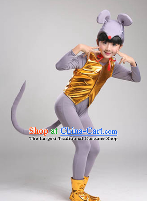 Chinese Lunar New  Year Rat Year Rat Dance Costume Complete Set