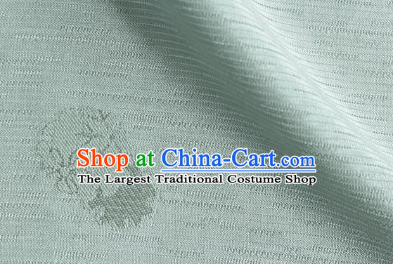 Traditional Chinese Classical Flowers Pattern Design Grey Silk Fabric Ancient Hanfu Dress Silk Cloth