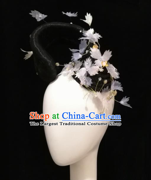 Traditional Chinese Classical Dance Reed Jian Jia Hair Accessories Fan Dance Wig Chignon Headdress for Women