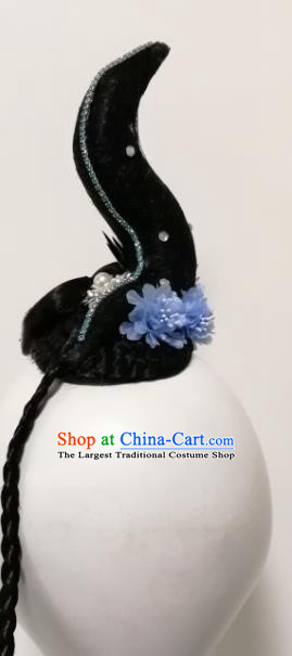 Traditional Chinese Classical Dance Memory In Water Hair Accessories Water Sleeve Dance Wig Chignon Headdress for Women