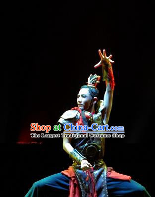 Chinese Traditional Classical Dance Outfits Drum Dance General Group Dance Costume for Men