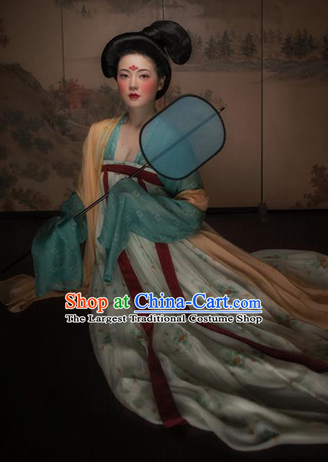 Traditional Chinese Tang Dynasty Royal Lady Hanfu Dress Ancient Imperial Concubine Replica Costumes for Women