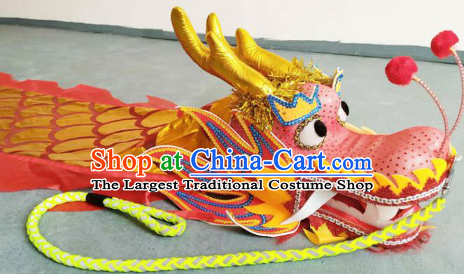 Chinese Folk Dance Dragon Dance Competition Red Dragon Head Traditional Dragon Dance Prop for Adult