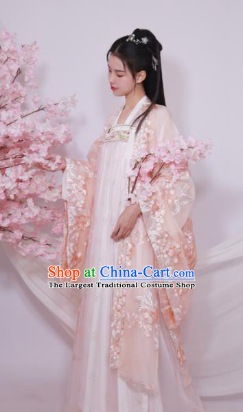 Traditional Chinese Tang Dynasty Court Replica Costumes Ancient Royal Princess Hanfu Dress for Women