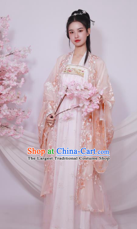 Traditional Chinese Tang Dynasty Court Replica Costumes Ancient Royal Princess Hanfu Dress for Women