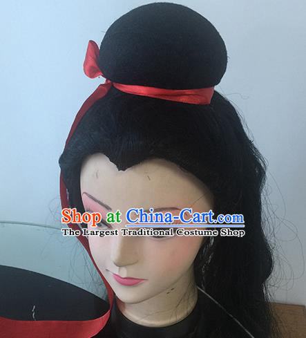 Chinese Beijing Opera Niche Headgear Traditional Peking Opera Scholar Wig Sheath for Men