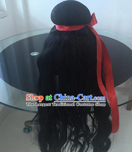 Chinese Beijing Opera Niche Headgear Traditional Peking Opera Scholar Wig Sheath for Men