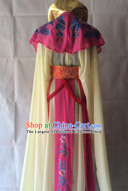 Chinese Beijing Opera Royal Princess Rosy Dress Traditional Peking Opera Empress Costume for Women