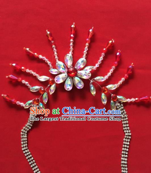 Chinese Beijing Opera Princess Necklace Traditional Peking Opera Diva Tassel Accessories for Women