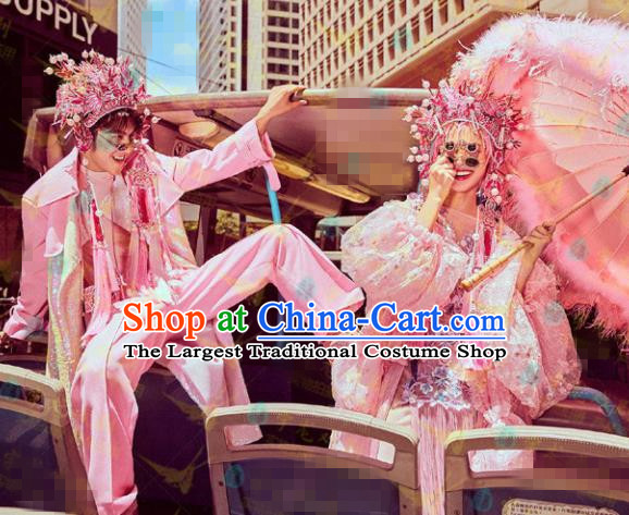 Chinese Beijing Opera Wedding Dress Traditional Peking Opera Costumes for Women for Men