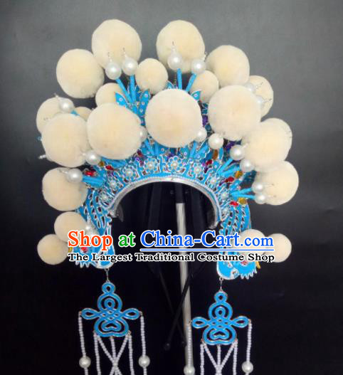 Chinese Beijing Opera Princess Phoenix Coronet Traditional Peking Opera Diva Hat Hair Accessories for Women
