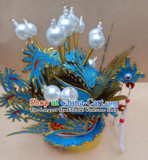 Chinese Beijing Opera Prince Hairdo Crown Traditional Peking Opera Niche Hair Accessories for Men