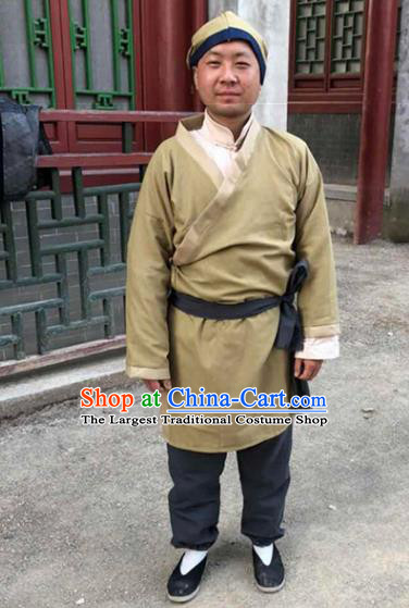 Chinese Ancient Traditional Han Dynasty Civilian Costume for Men