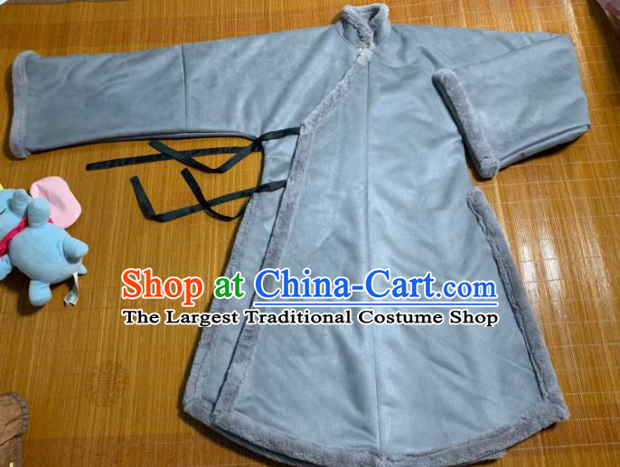 Chinese Ancient Nobility Lady Grey Coat Traditional Ming Dynasty Princess Costume for Women