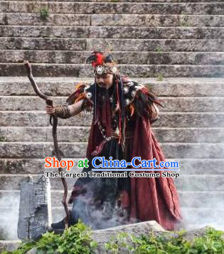 Chinese Love Song of Lijiang Ancient Donald Stage Performance Dance Costume for Men