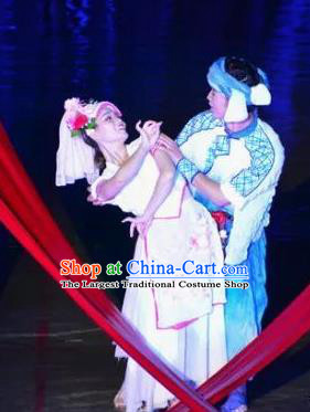 Chinese Dushan Ceremony Bouyei Nationality Dance Stage Performance Costume for Men