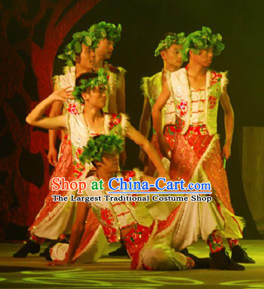 Chinese Hui Nationality Wedding Ethnic Dance Clothing Stage Performance Costume for Men