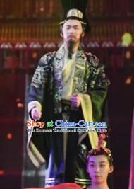 Chinese Han Wind Float In The Sky Han Dynasty Emperor Liu Bang Clothing Stage Performance Dance Costume for Men