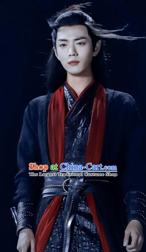 Chinese Drama The Untamed Ancient Swordsman Wei Wuxian Xiao Zhan Black Costumes for Men