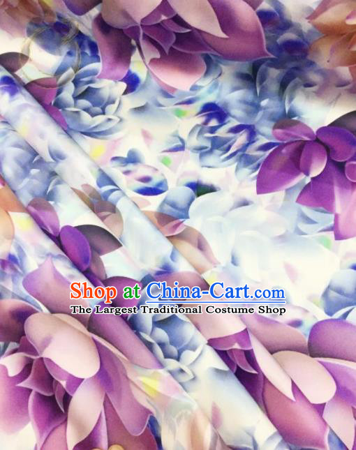 Traditional Chinese Classical Pattern Silk Fabric Ancient Hanfu Dress Brocade Cloth