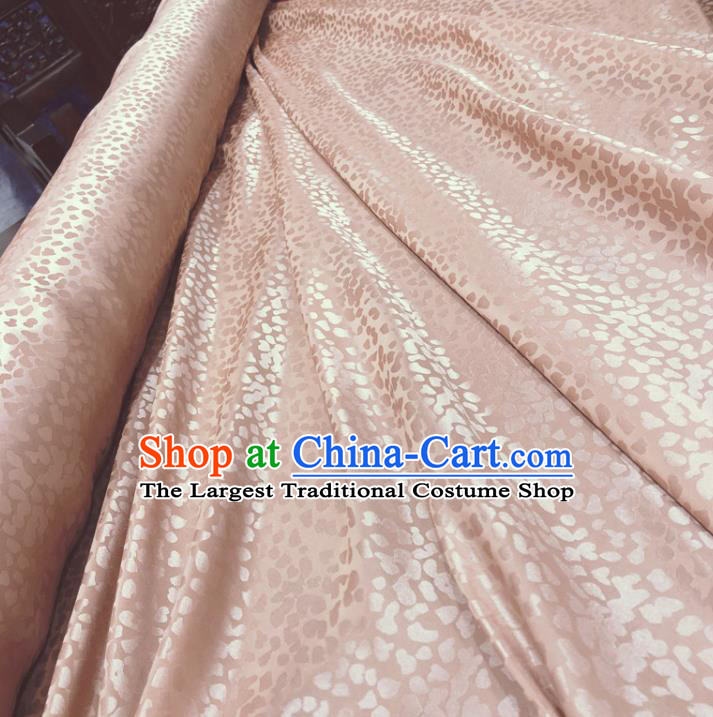 Chinese Classical Pattern Pink Silk Fabric Traditional Ancient Hanfu Dress Brocade Cloth