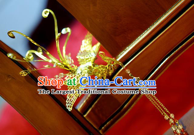 Chinese Traditional Ancient Court Queen Phoenix Hairpins Classical Hanfu Hair Accessories for Women